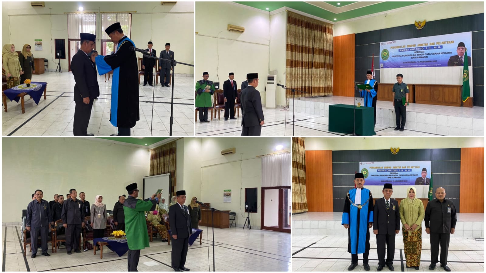 Pengambilan Sumpah Jabatan dan Pelantikan Panitera Pengadilan Tinggi Tata Usaha Negara Banjarmasin